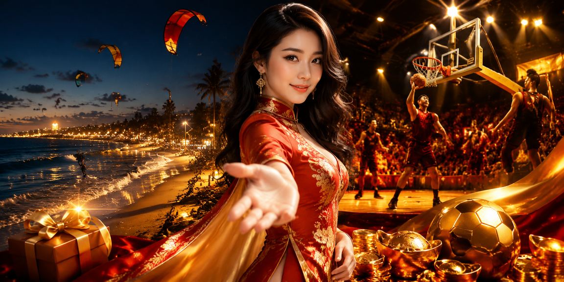 Người chơi tại Mũi Né trong trang phục áo dài theo dõi trận bóng rổ và đặt cược trực tuyến